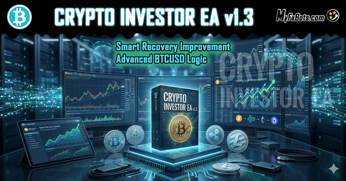 إطلاق Crypto Investor EA v1.3 مع تحسين منطق تداول BTCUSD ونظام الاسترداد الذكي