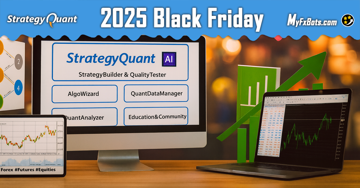 بلاك فرايدي 2025: خصومات كبيرة لتداول الخوارزميات، +50% أرصدة ذكاء اصطناعي، وتسريع بناء الاستراتيجيا