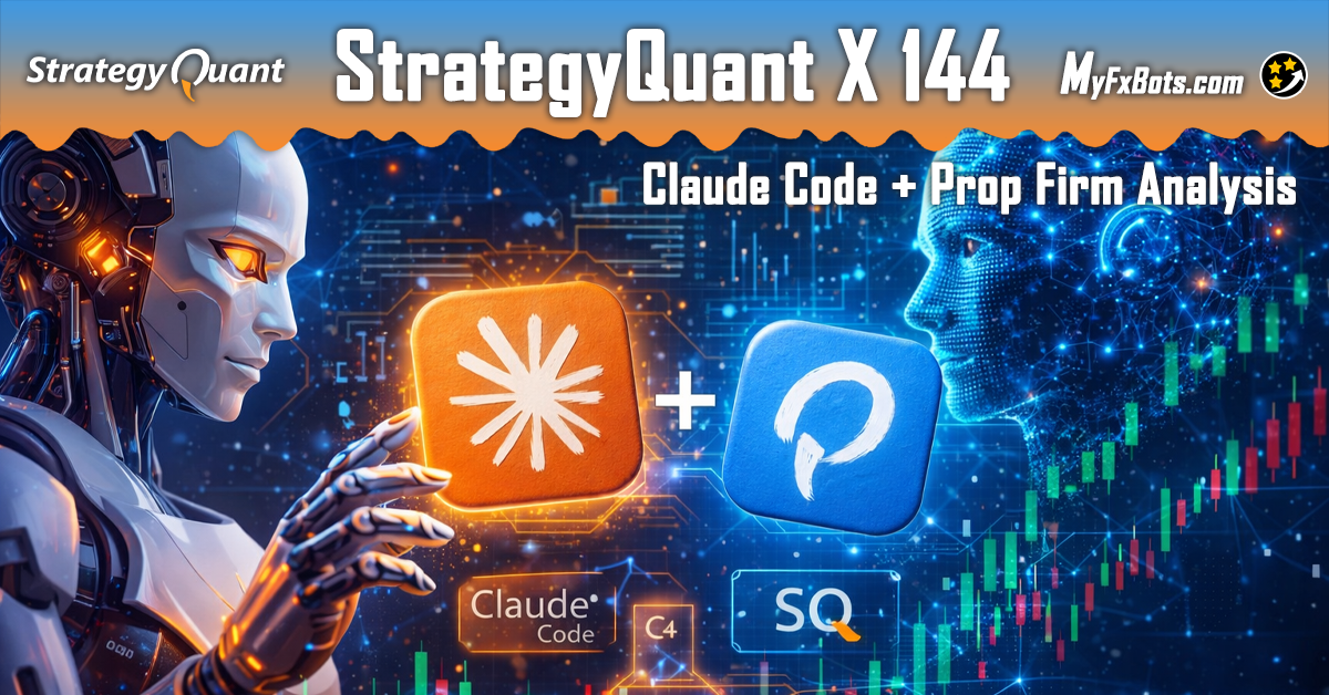 إصدار Build 144 لـ StrategyQuant X: تكامل Claude Code وتحليل Prop Firm والذكاء الاصطناعي